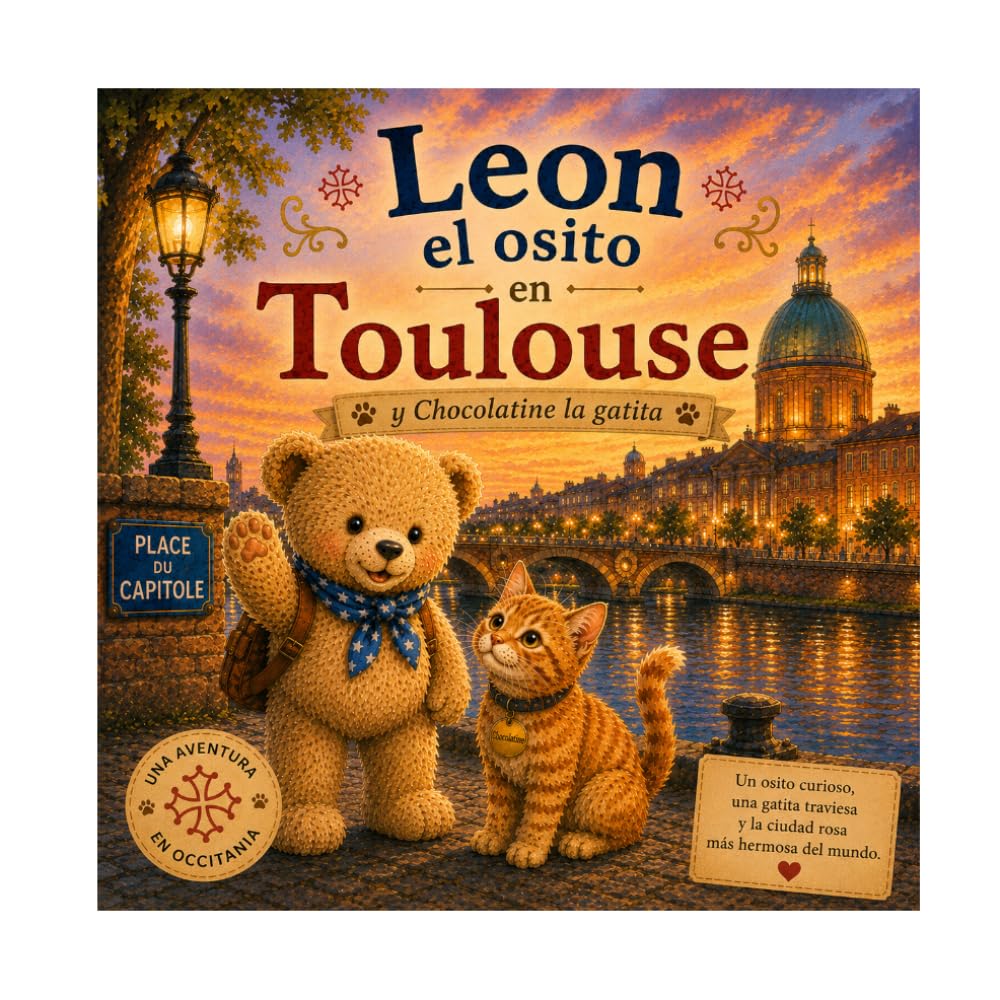León el osito visita Toulouse: N°11 - La Ciudad Rosa con León y Chocolatine (León el osito visita Francia)