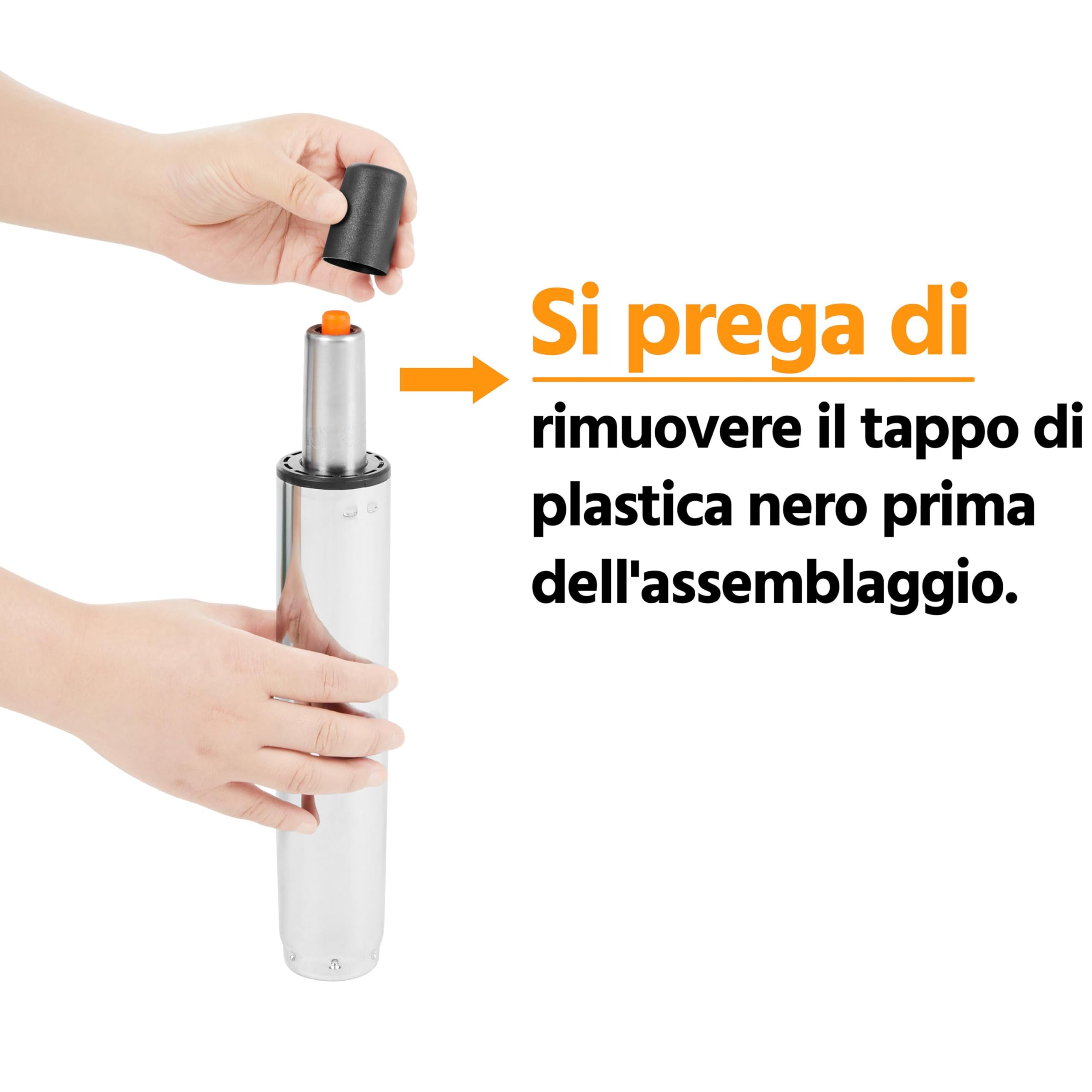 Yaheetech Sedia Ufficio Scrivania Ecopelle Bianca Senza Braccioli a Rotelle Girevole Imbottita Moderna da Camera da Letto Studio Acciaio Altezza Regolabile
