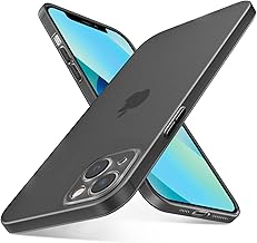 QLTYPRI Ultra Thin Case for iPhone 15 Case 6.1 inch with Full Coverage Camera Protection, Translucent Matte Slim Lightweight Soft Silicone TPU Bumper Shockproof Phone Case Cover for iPhone 15 – Black