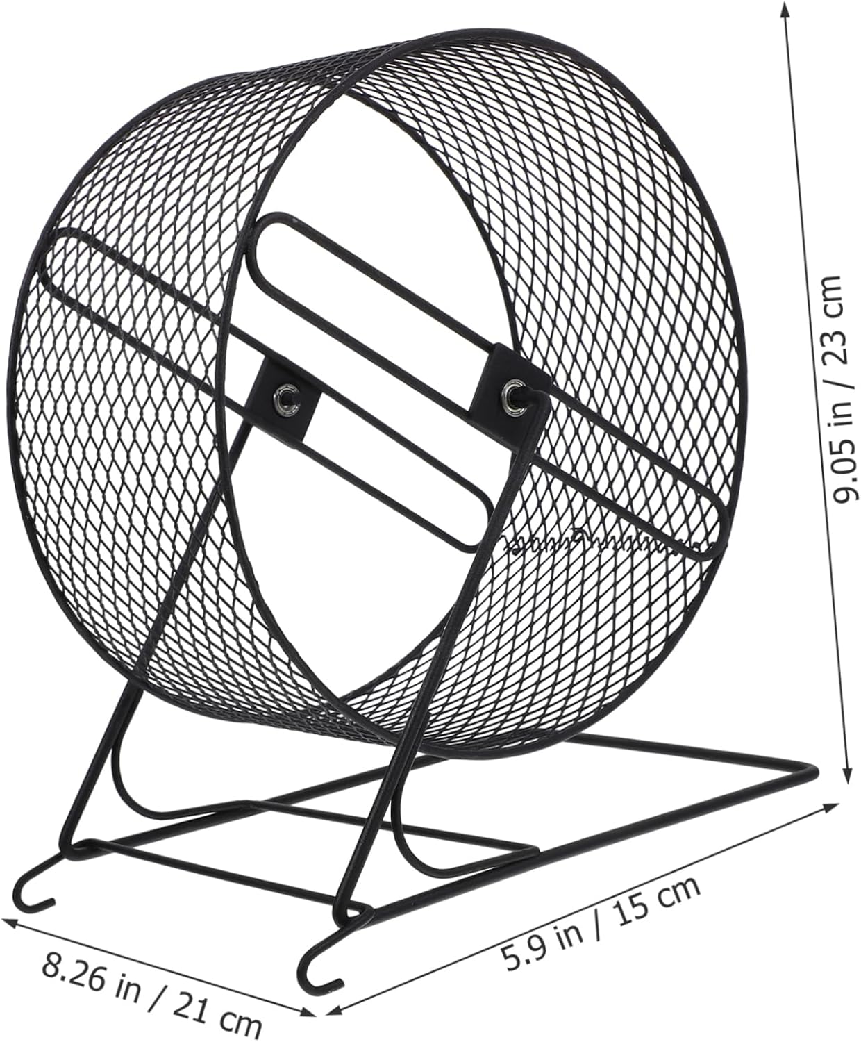 Silent Iron Hamster Wheel with Rack for Hedgehogs Squirrels and Small Pets Quiet Exercise for Night Running Muscle Building and Mental