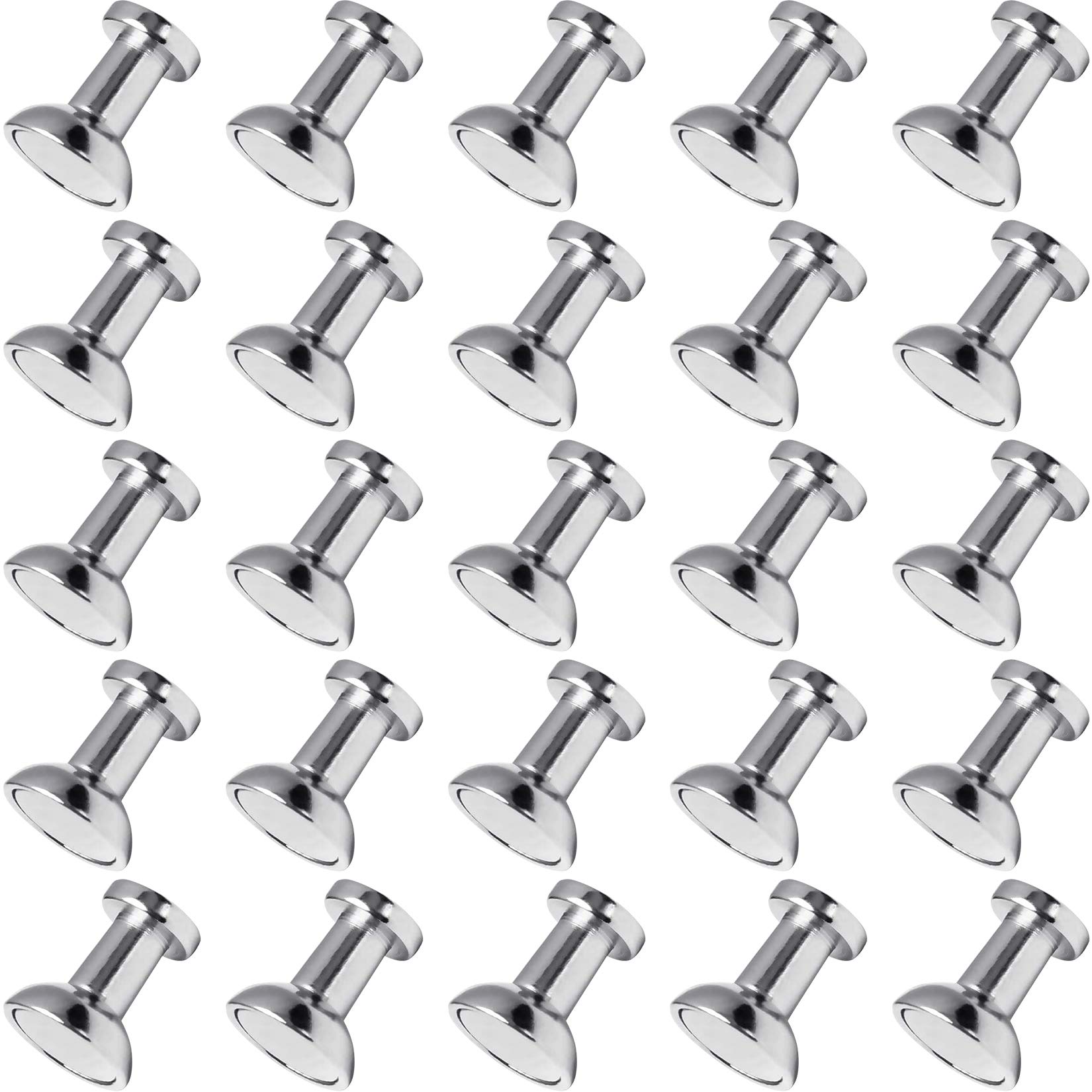 FINDMAG 25 Pack Small Magnets, Refrigerator Magnets Push Pins, Tiny Whiteboard Magnets, Strong Neodynium Fridge Magnets, Powerful Mini Magnets for Crafts, Kitchen, Locker