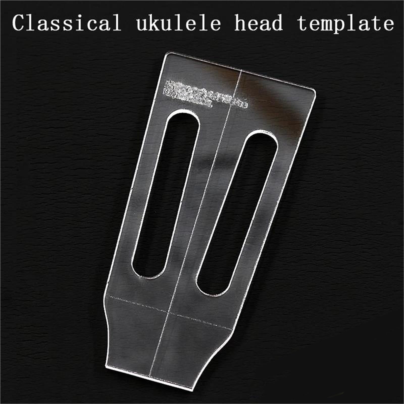 Zestaw Narzędzi Gitary 23/26 Calowy Akrylowy Kształt Główki Gitary Naszyjnik Narzędzie Szablonowe(Classical Headstock)