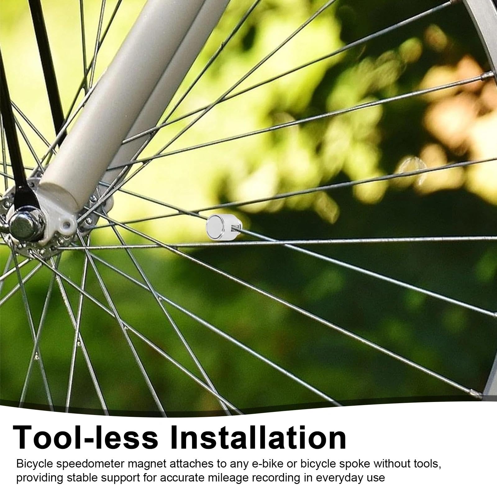 Capteur de Vitesse de Roue 2 Pièces, Aimant Néodyme Fer Bore 12mm pour E-Bike