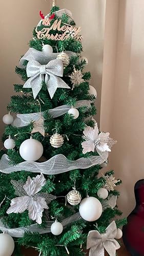 クリスマスツリー 180cm 枝数600本 15mLED飾りライトと9mリボン付 Amazon.co.jp: クリスマスツリー セット 180cm christmas tree