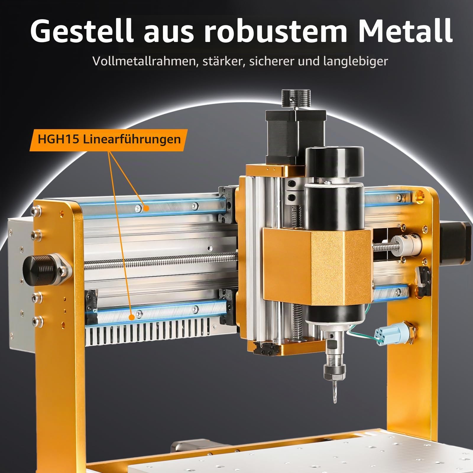Lunyee 3018 Pro Ultra CNC-Fräsmaschine, 500 W All Metall fräsmaschine, verbesserte 3-Achsen-Graviermaschinen-Endschalter und Not-Aus mit GRBL-Offline-Steuerung für Metall, Holz, Acryl, PCB-MDF