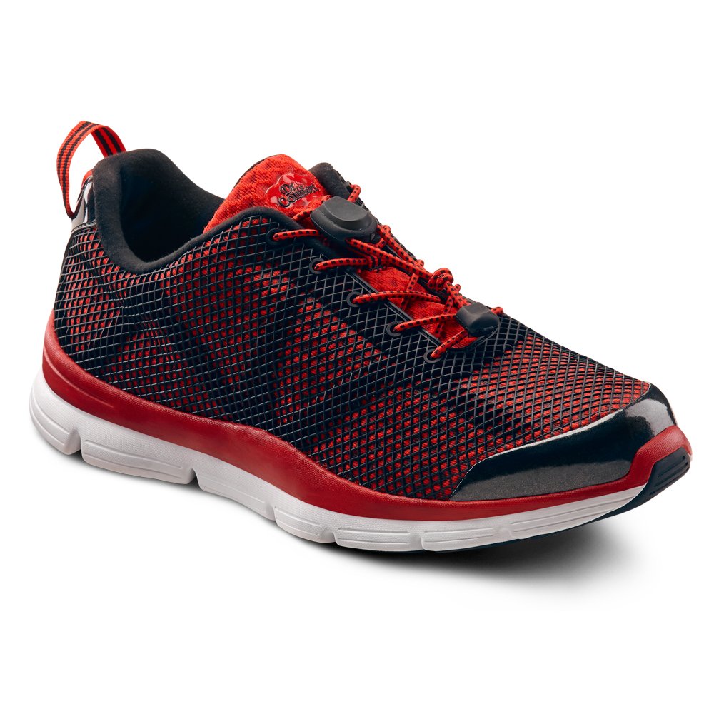 Buy DR. COMFORT Jason Men's Therapeutic Extra Depth Athletic Shoe Red 13 Wide (E/2E) Lace