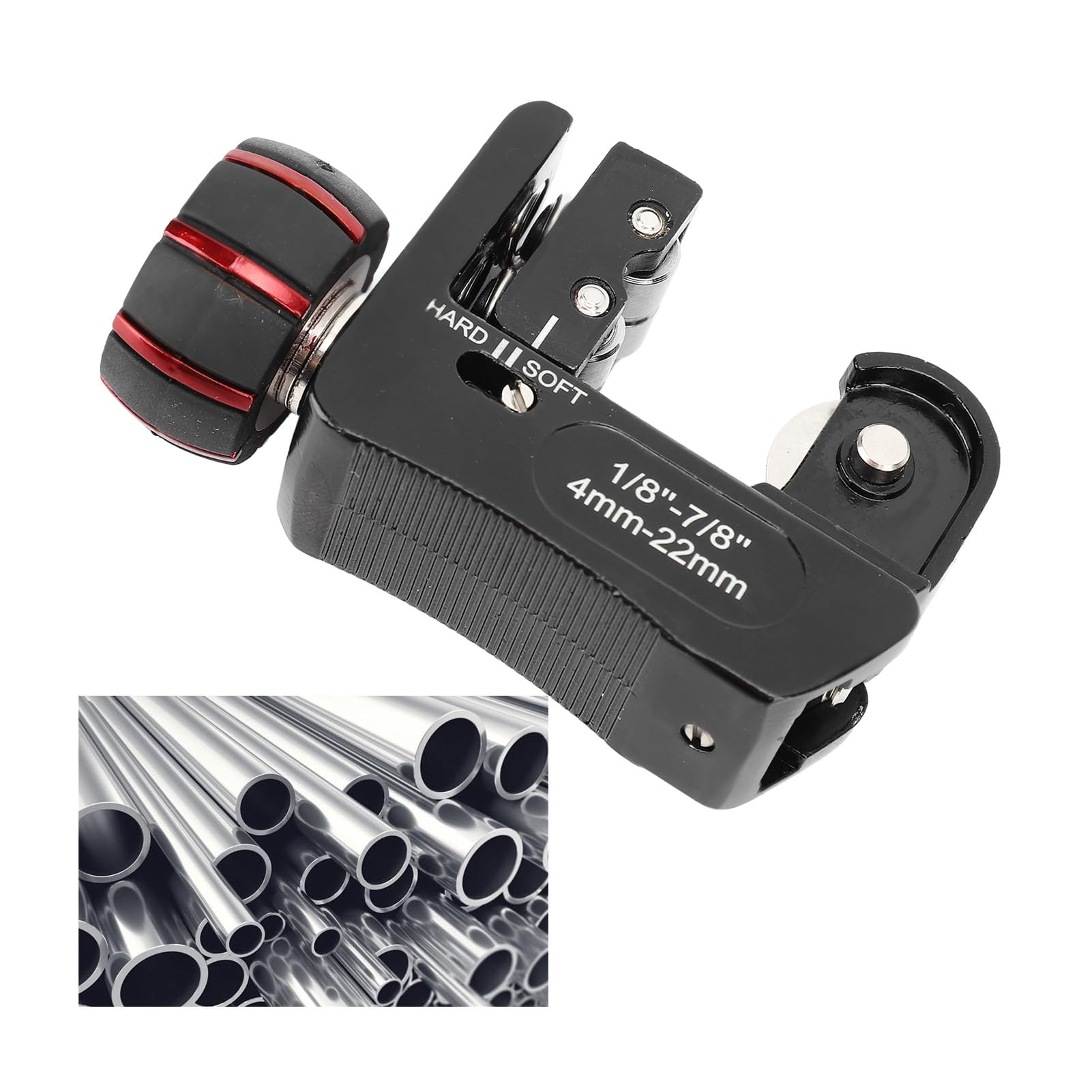 Adjustable Pipe Cutter 1/8-7/8 Cutting Range Plumbing Tools for Copper Brass Aluminum PVC