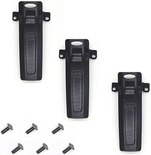3 clips para cinturón compatibles con BaoFeng UV-82 UV-8D UV-82HP UV-8 5RE Plus 5RA Clamp Radio Walkie Talkie