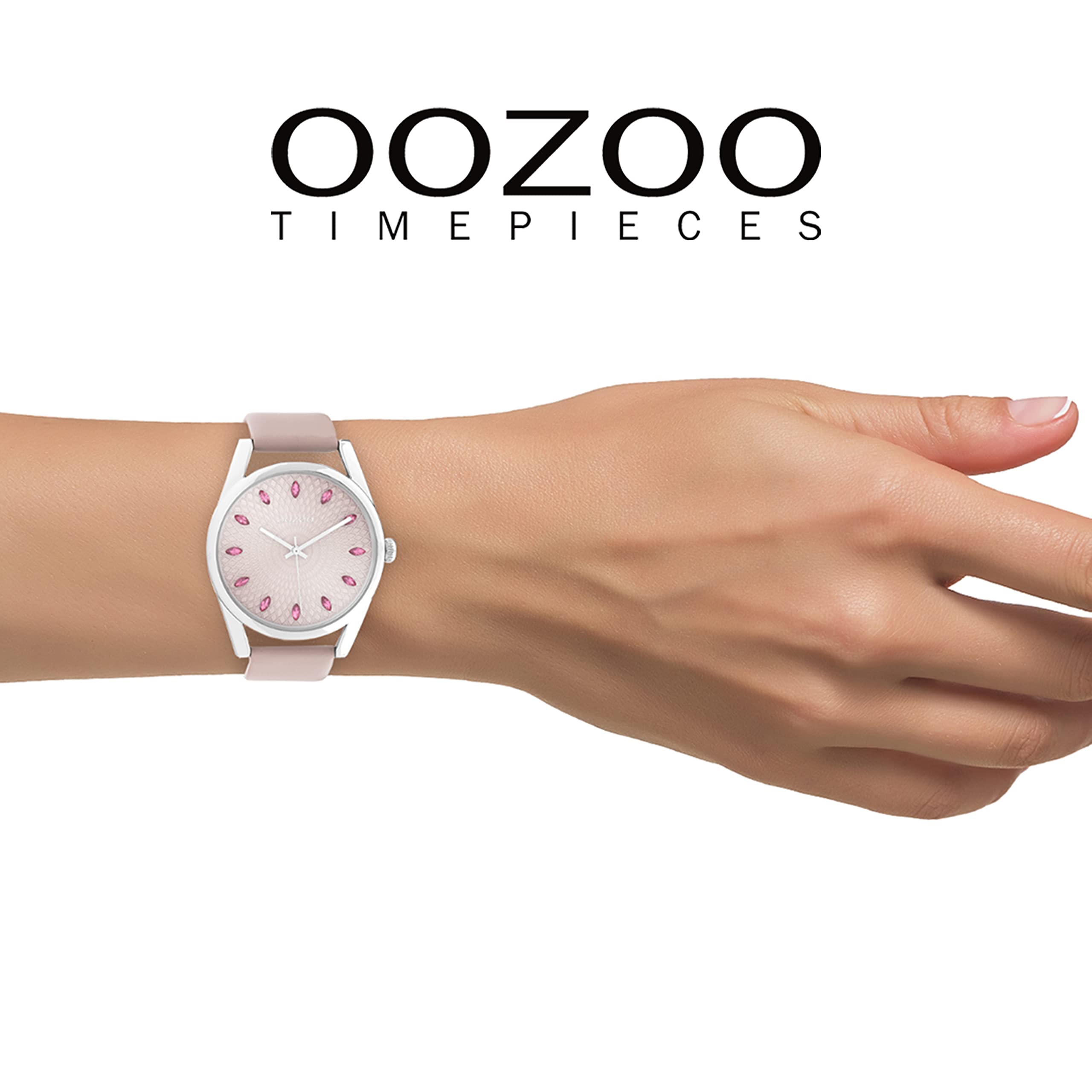 Oozoo Timepieces Damen Uhr - Armbanduhr Damen mit 20mm Lederarmband - Analog Damenuhr in rund C10816