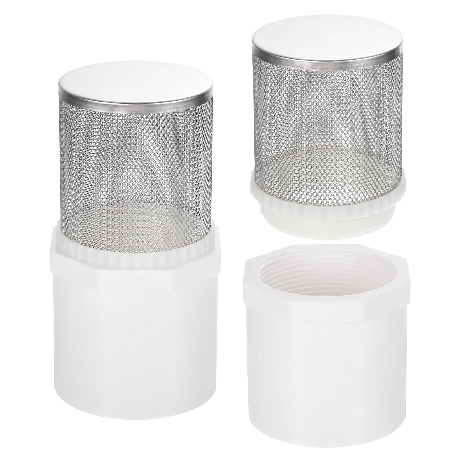QUARKZMAN Filtro a Rete 2 Pezzi 2 Pollici Acciaio Inossidabile 304