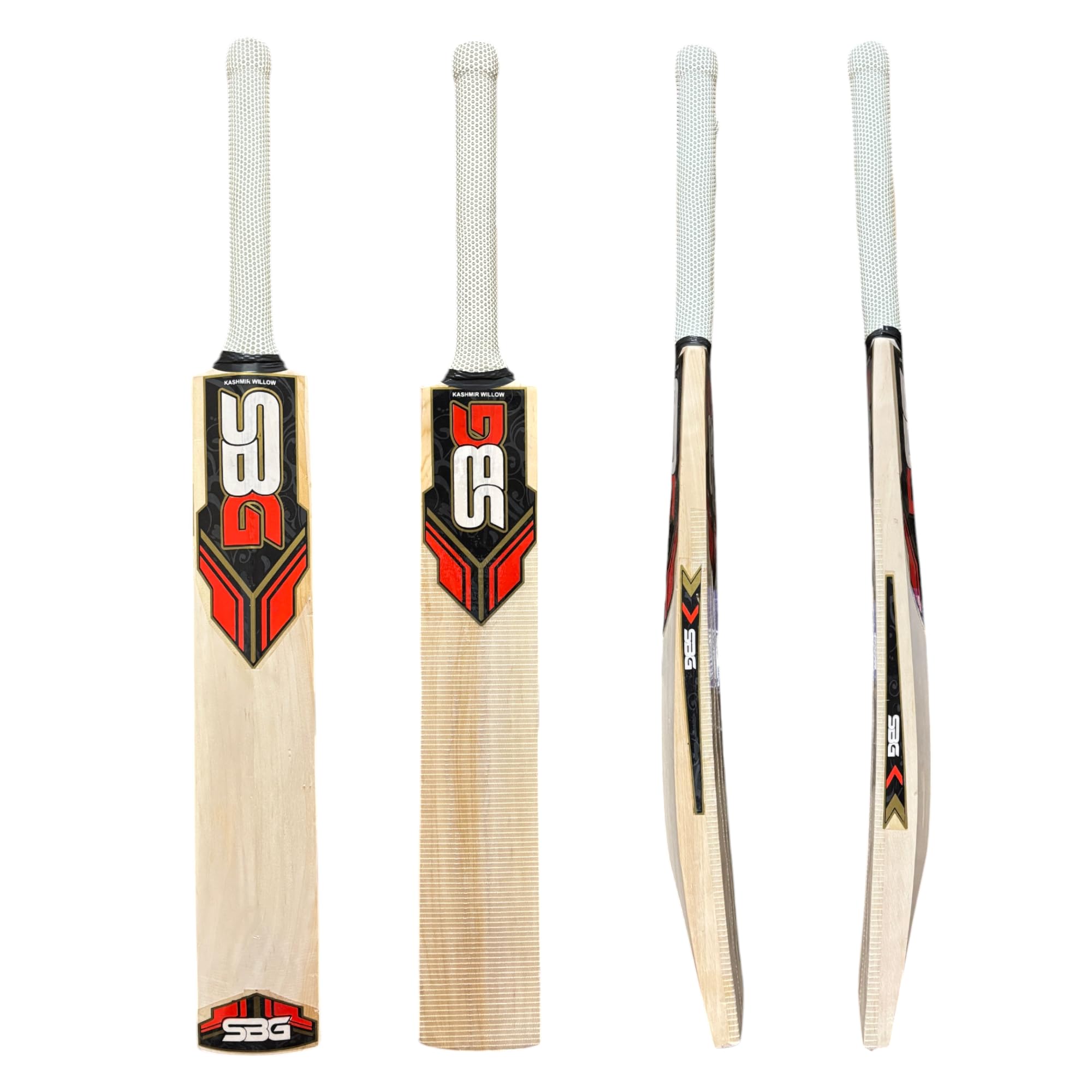 SBG Kashmir Willow Cricket Bat Full Cane and Bat Cover for Leather Ball | Leather | Strong Grip | Harrow Size-image-22