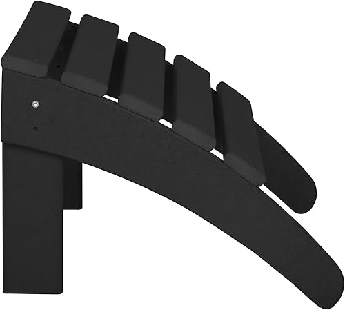 Miniatura 10 de WestinTrends Otomana para exteriores, reposapiés otomano Adirondack para patio, taburete de madera de polietileno para todo tipo de clima,