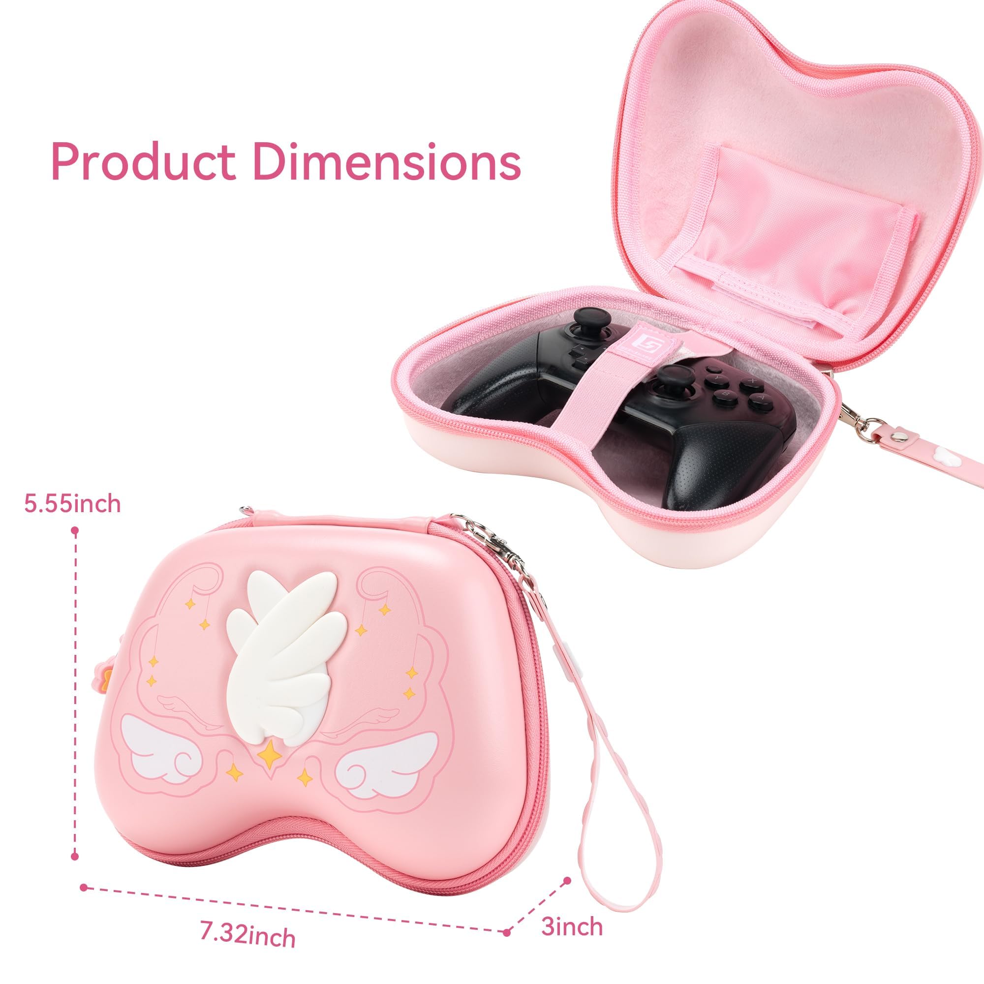 Funda Protectora Dura y Duradera GeekShare para Controladores de PS 5, PS4, Switch Pro y Xbox - Star Wing