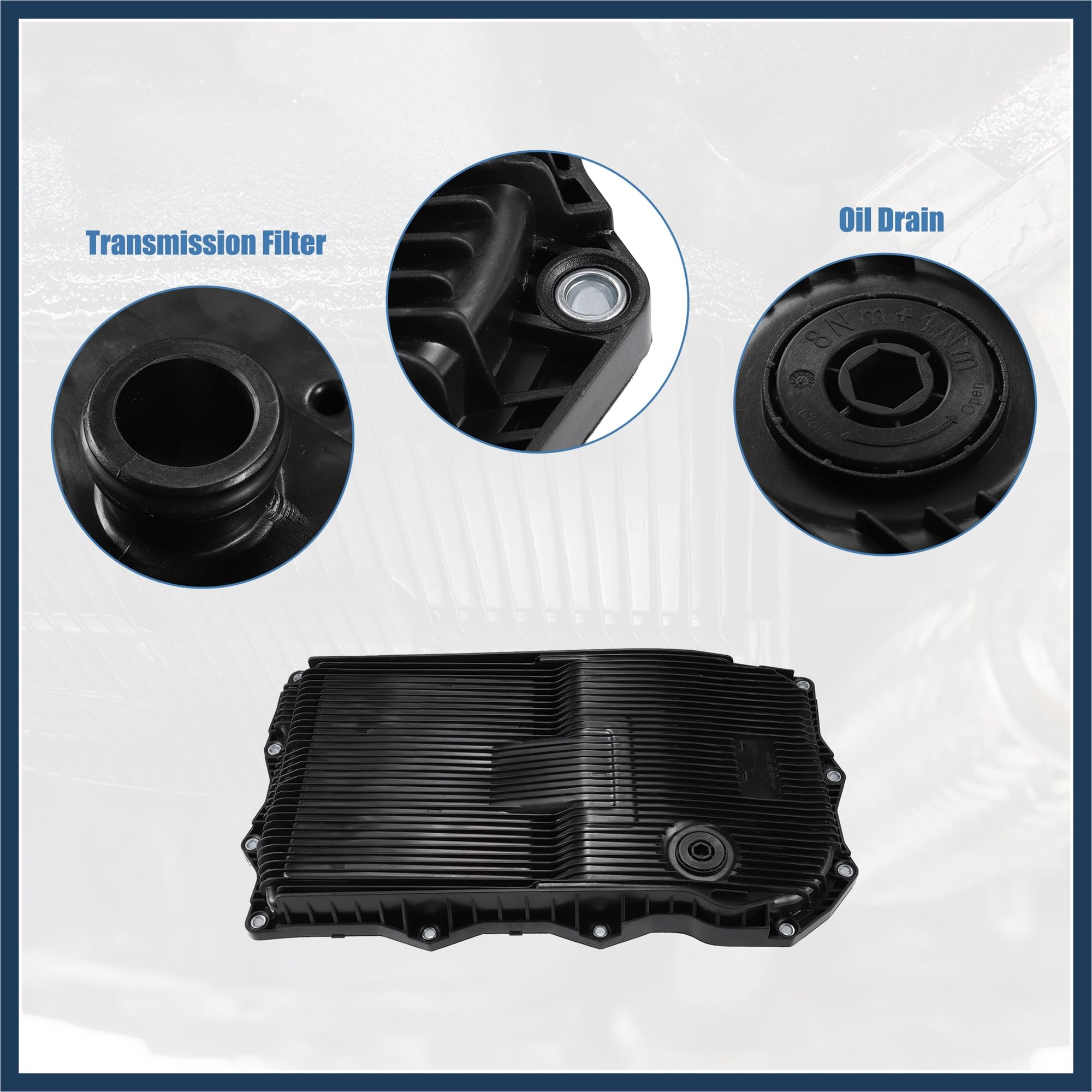 1 ensemble de carter d'huile de transmission de rechange n° 68225344AA avec boulons pour Chrysler 300 2013-2021 pour Dodge Charger Design élégant