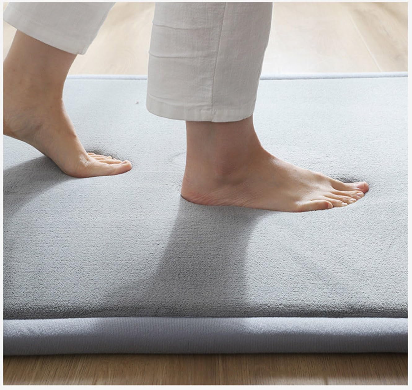 Grand tapis antidérapant en velours éponge épais pour jeux d'enfants, éveil et étude Vert foncé 100 x 180 cm
