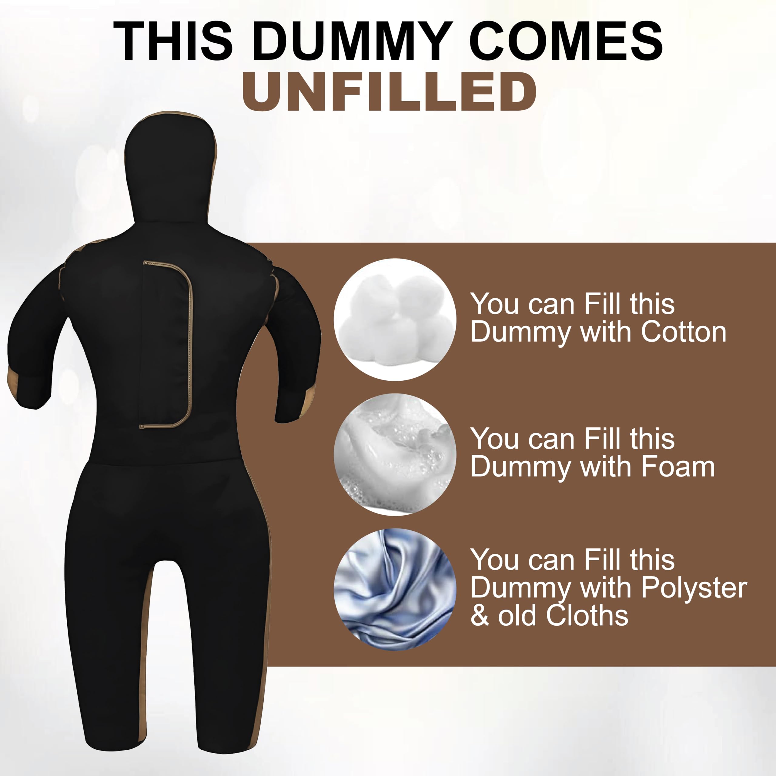 Shelly MMA Grappling Dummy für Kinder, BJJ Boxsack, Wrestling Buddies, brasilianischer JIU Jitsu, Stehpositions-Attrappe, Kampfsport, Boxen, Karate, Training, Schnuller – ungefüllt