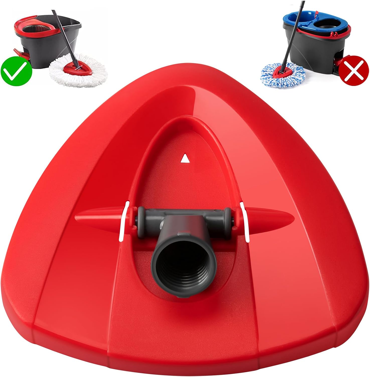 Spin Mop Replacement Base for O-Ceda EasyWring 1 Tank System Replace Head | Plastic Mop Base Part, Rotating Mop Head Cover, Triangle Easy Cleaning Base for Spin Mop Accessories
