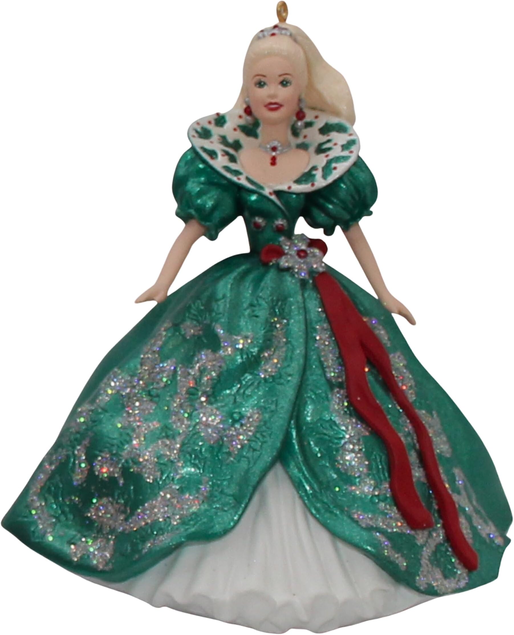 Keepsake Ornament, Holiday Barbie, Collector's Series, Third in the Holiday Barbie Series. Handcrafted, Dated 1995