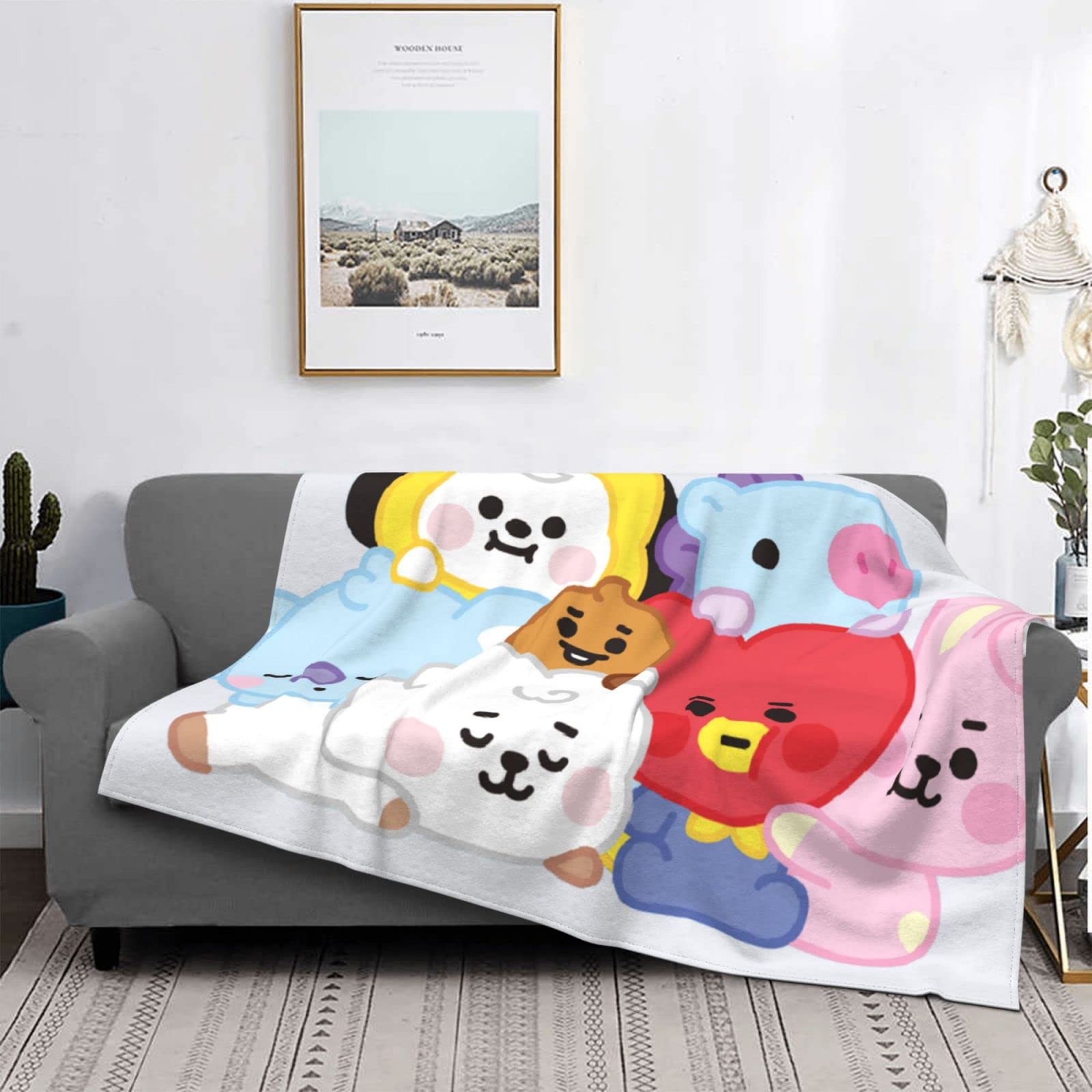 防弾少年団(BTS) - BTS 防弾少年団 bt21 毛布 限定ブランケット Amazon.co.jp: 防弾少年団・Bt21 ブランケット blanket