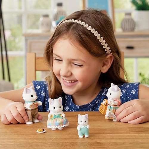 Miniatura 37 de Calico Critters Persian Cat Family - Juego de 4 figuras coleccionables para niños a partir de 3 años