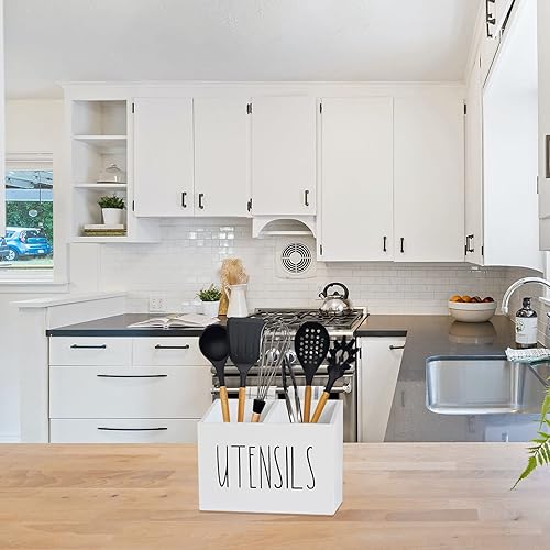 Miniatura 2 de Soporte para utensilios, organizador de utensilios para encimera, organizador de utensilios de granja para encimera de cocina, espátula, soporte