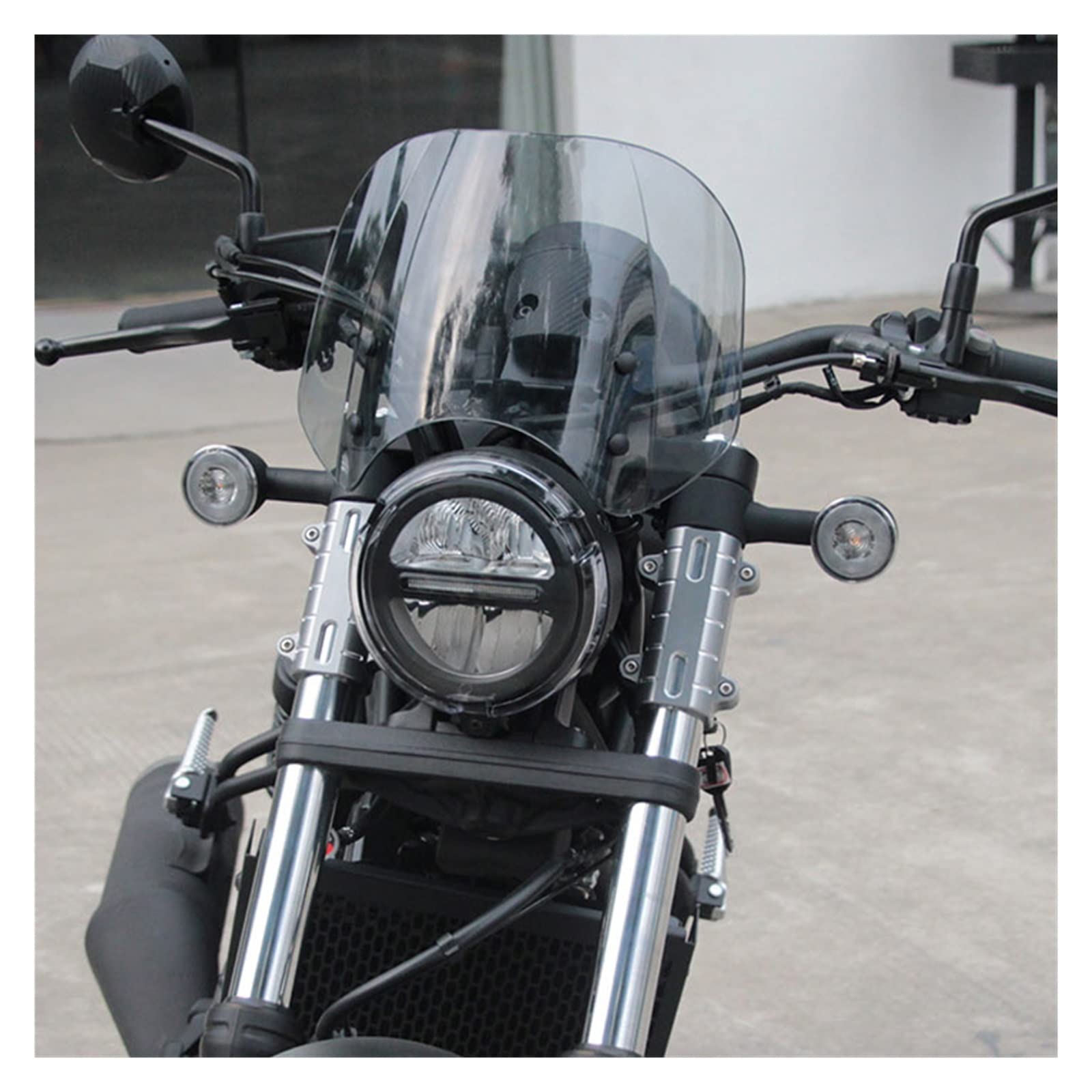 Spojler przedłużający szyba przednia Pasuje do R&EBEL 500 CMX 500 300 REBEL500 CMX500 CMX300 2020-2022 przedni ekran motocykla owiewka przedniej szyby Osłona przedniej szyby Wiatr(Transparent)