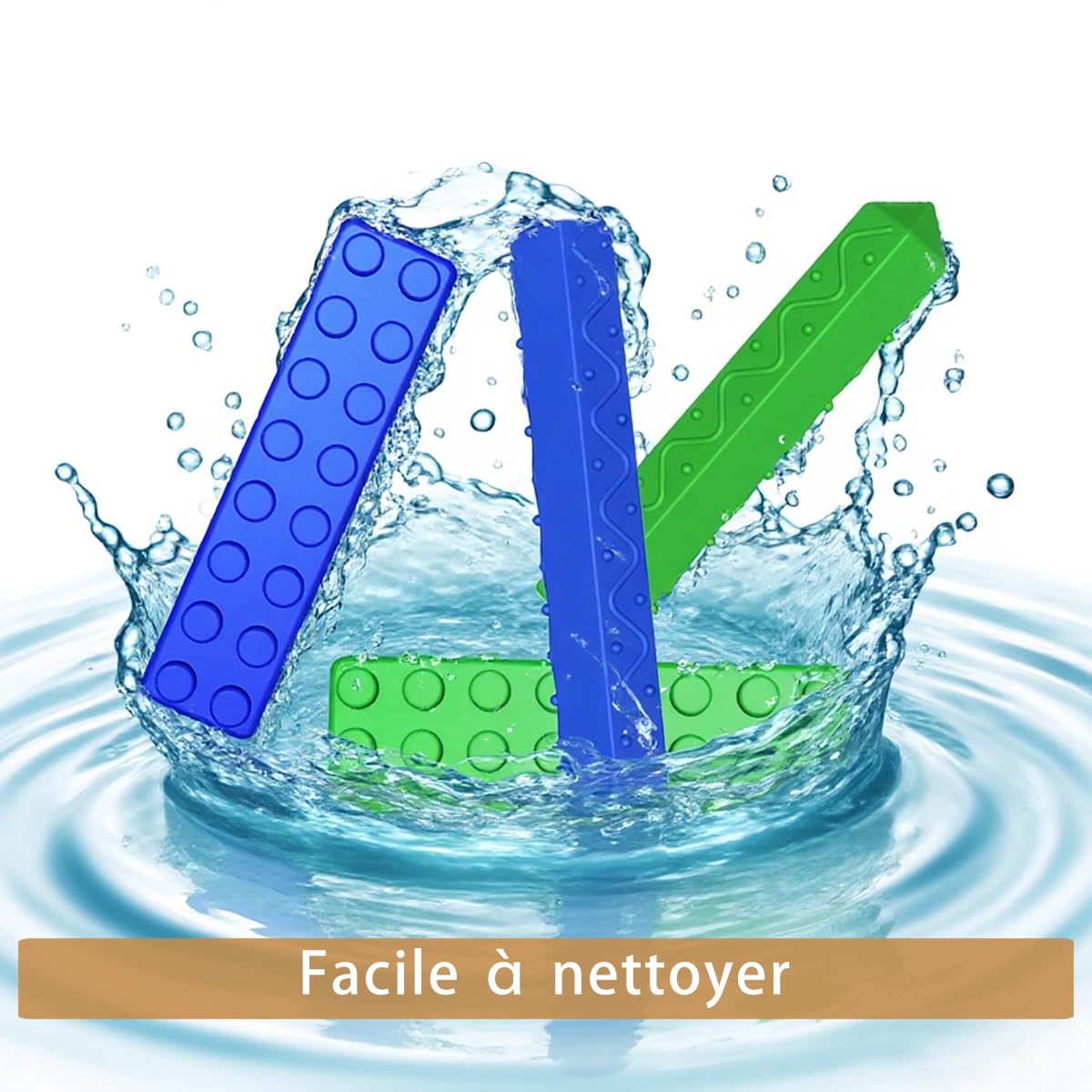KEFU Embouts à Mâcher pour Crayons, Lot de 8, Accessoires Sensoriels pour Enfants Autisme TDAH