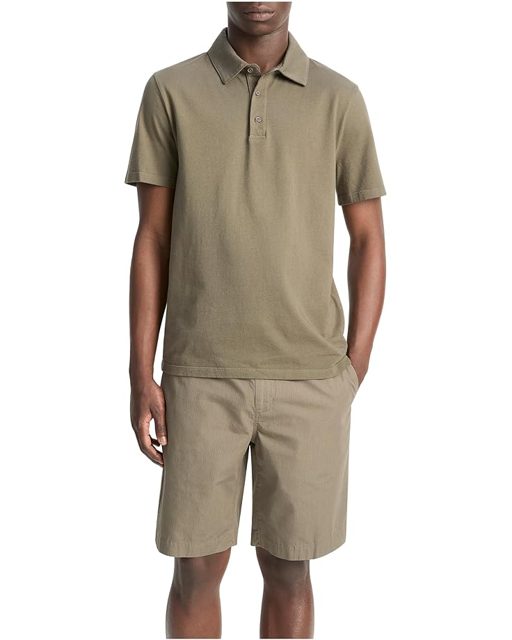 Vince Garment Dye Short Sleeve Polo - Main View