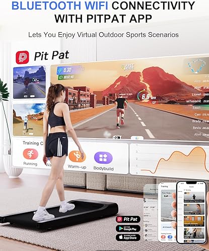 Miniatura 2 de SupeRun Almohadilla para caminar, caminadora 2 en 1 para debajo del escritorio, caminadora para debajo del escritorio con capacidad de peso de 300