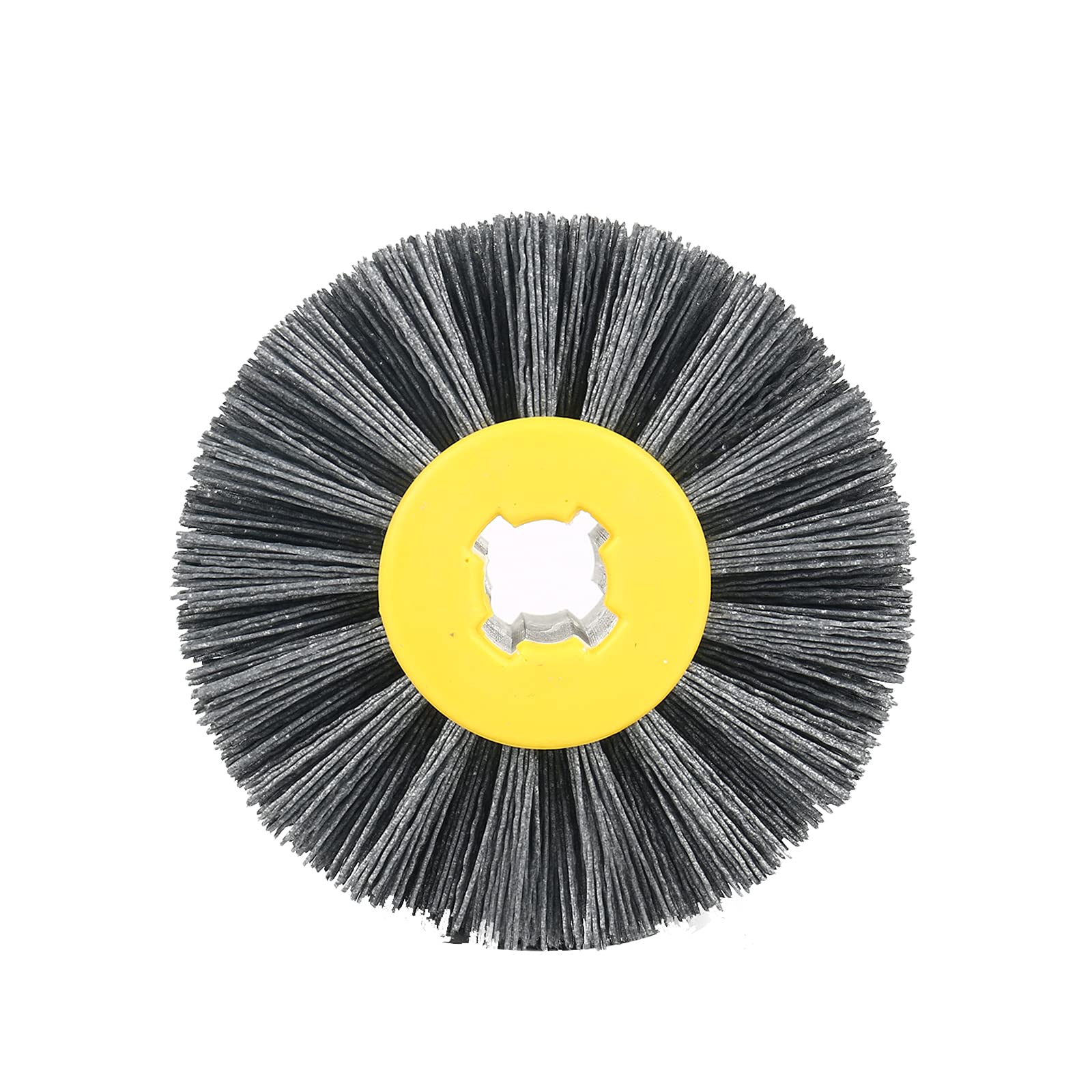 Spazzola a Disco for lucidatura, Spazzola for lucidatura, Spazzola in Nylon, Spazzola for Estrazione Fili, lucidatura for spazzole in Legno, Macchina Satinata, Spazzola abrasiva Nera n. 240