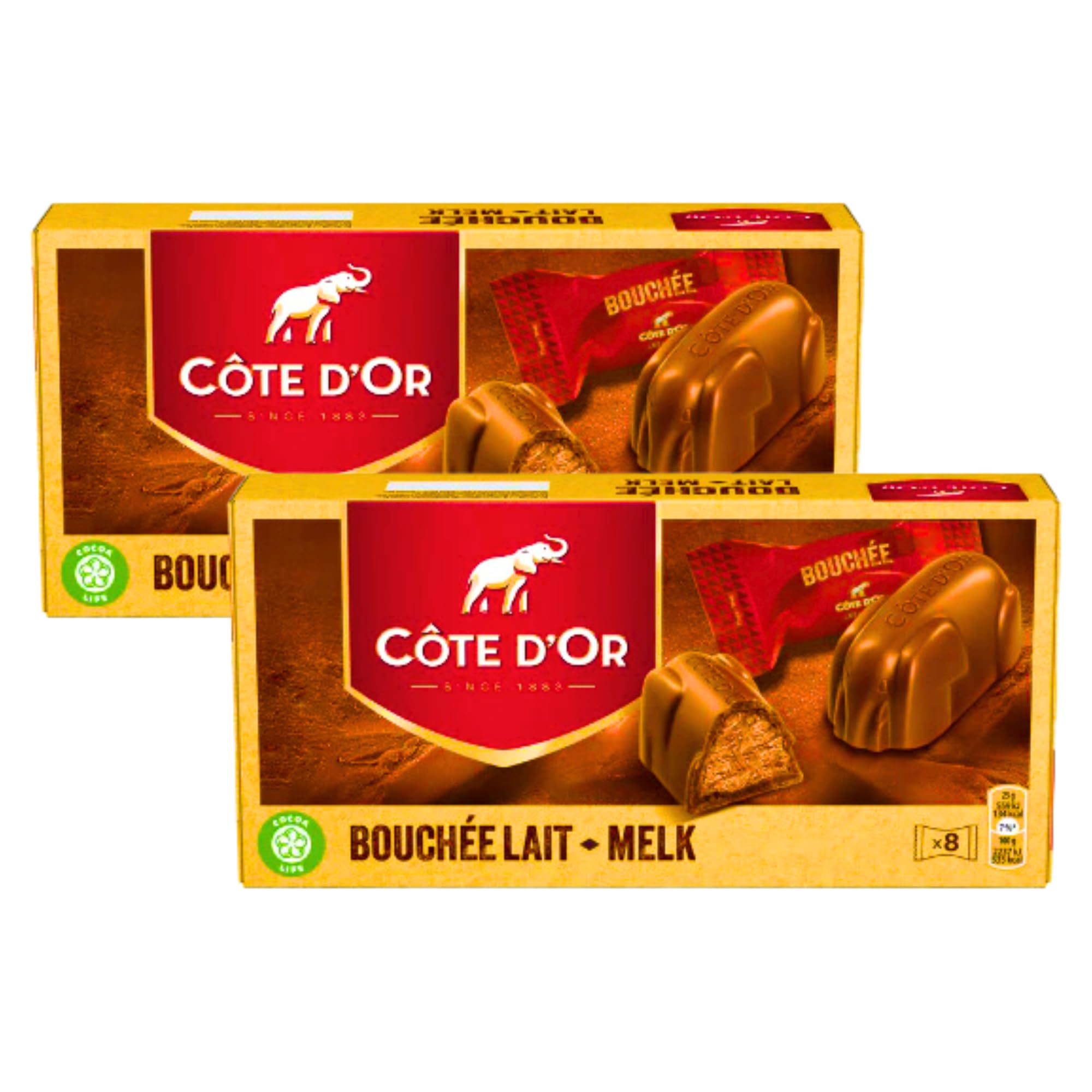 Cote Dor Milk Chocolate Bouchees Gift Pack 8X25G (2 Packs)