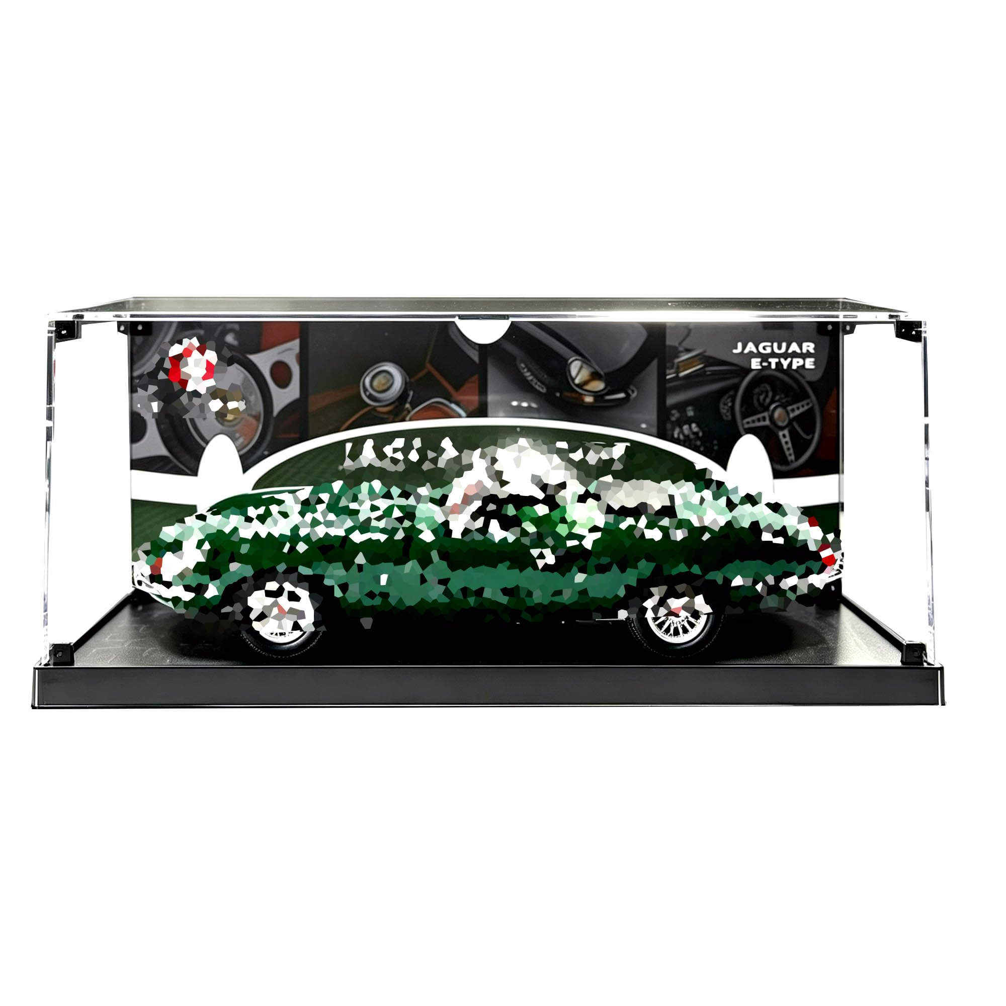 Vetrina in acrilico, per set auto Le-go 11381 | Scatola antipolvere da vetrina, per la casa, compatibile con auto 11381 (solo scatola)