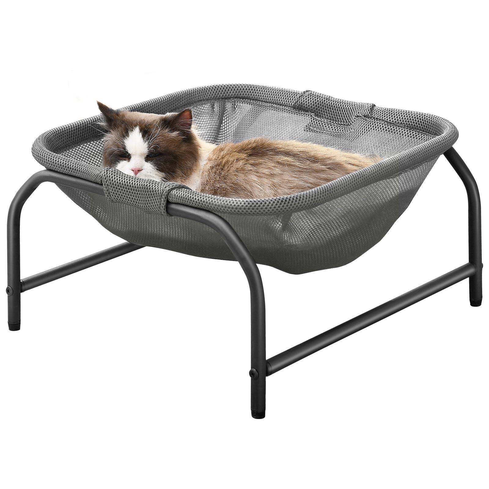 JUNSPOW Square Cat Bed Pet Hammock Bed Free-Standing Cat Sleeping Cat Bed Cat Supplies Pet Supplies Whole Wash Stable Cat Hammock