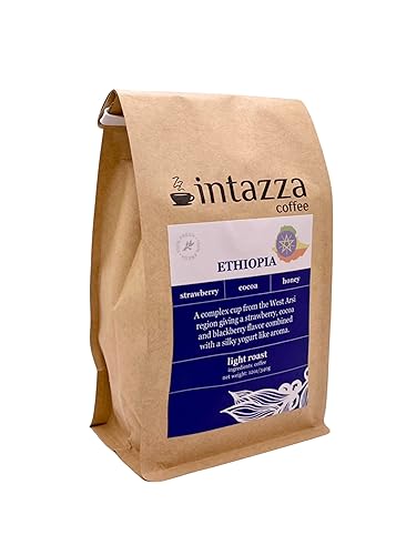 Miniatura 2 de Intazza Café de grano entero, (bolsa de 12 onzas) - Origen único - obtenido responsablemente y tostado en Murrieta, CA (Etiopía)