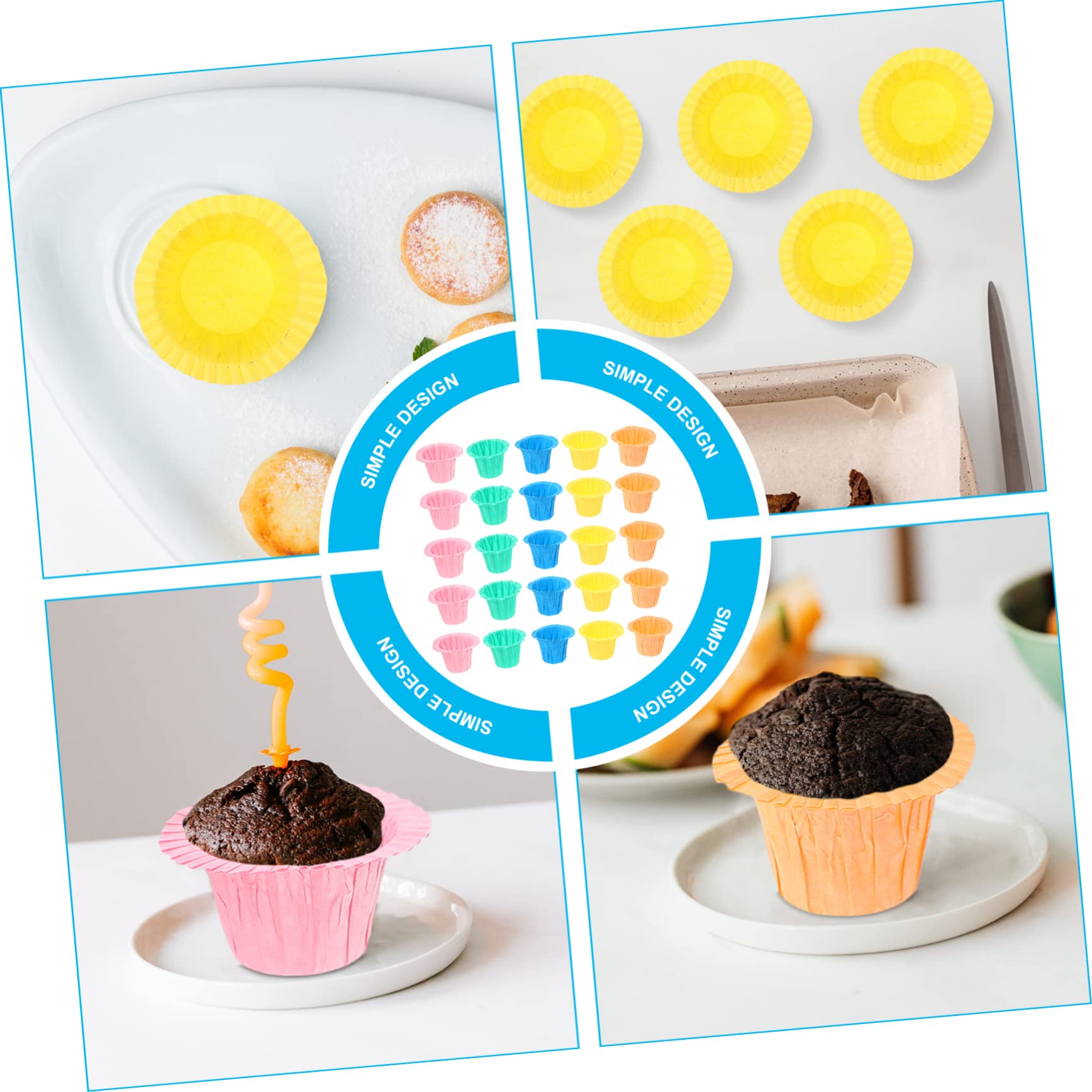 moules à cupcakes de Noël, moules à pâtisserie, 450 pcs Papier Tasse à Dessert Emballages de Cupcake d'anniversaire de Mariage Cuisson Porte-Papier à Muffins Plateau à Muffins Moules à Gâteaux Petits