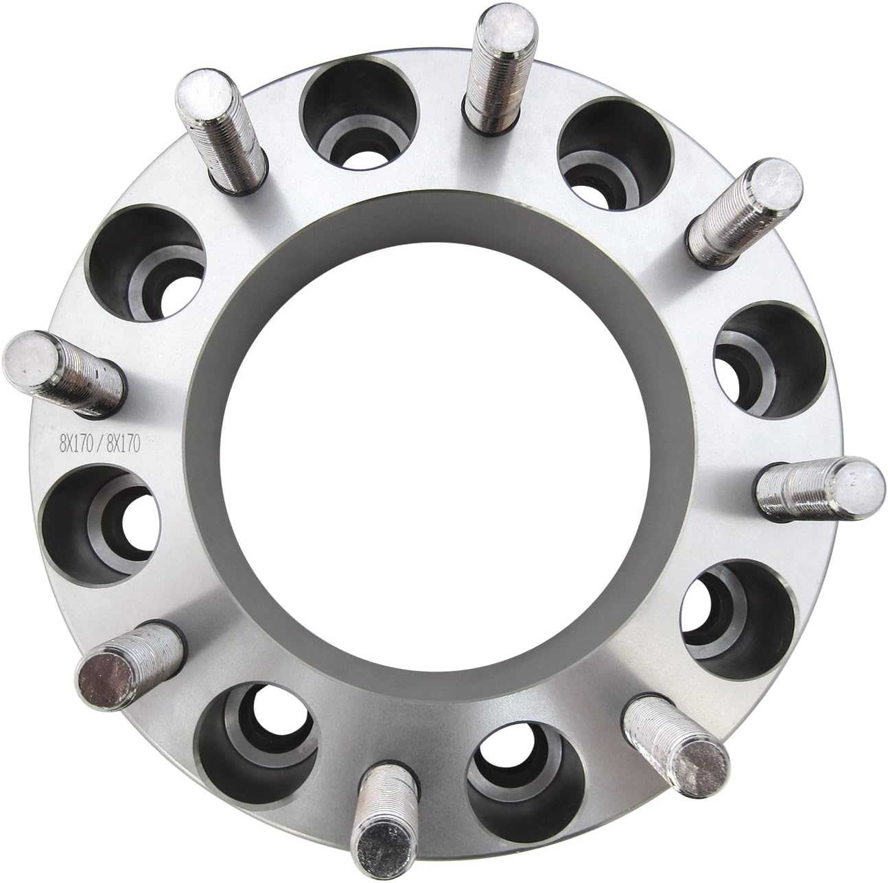 WIDETRAX 2pc 1.5" 8x170 or 8x6.69" Wheel Spacers Adapters 14x1.5 Studs Lug Nuts Included Titanium Finish 6061 T6 Billet Aluminum (1 Pair) 38mm by Rugged TUFF
