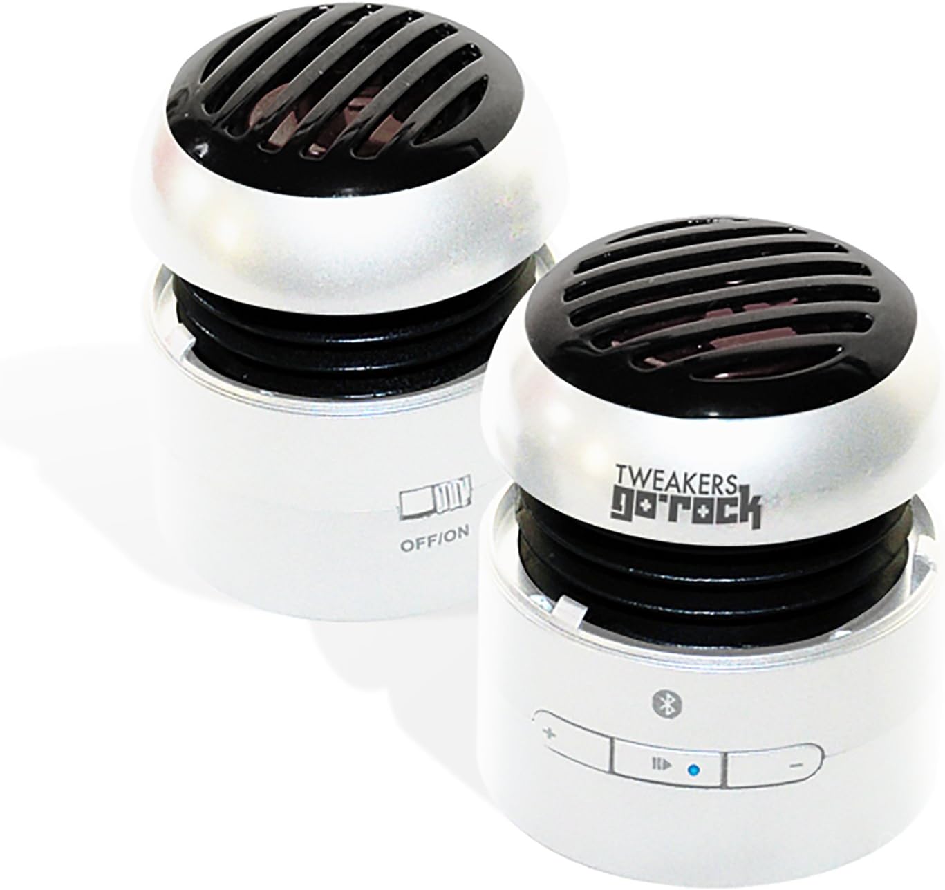 Tweakers GoRock Wireless Bluetooth Stereo Speakers (White)