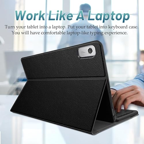 Miniatura 4 de Funda de teclado retroiluminada para Lenovo Tab M9 de 9 pulgadas 2023 (TB-310FU/TB-310XU), 7 colores retroiluminación teclado inalámbrico