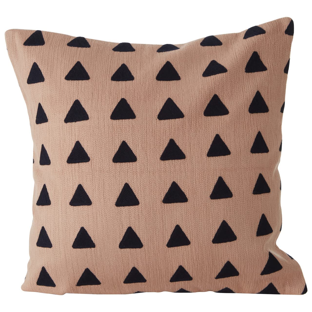 Bosie Ozella Pink and Navy Square Embroidered Cushion - Pink