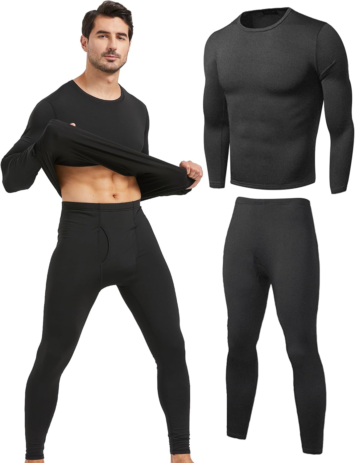 YESURPRISE Men's Thermal Underwear Set
