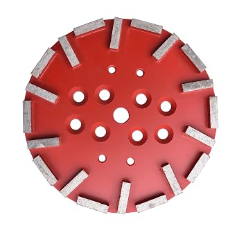 10 in. x 3/8" Threaded 20 Pcs Grit 30 Turbo Segments 10 Inch Concrete Grinding Wheel, 10 Inch Diamond Grinding Disc for Husqvarna, Blastrac, Edco, MK Grinder Turbo Segments 20 Pcs