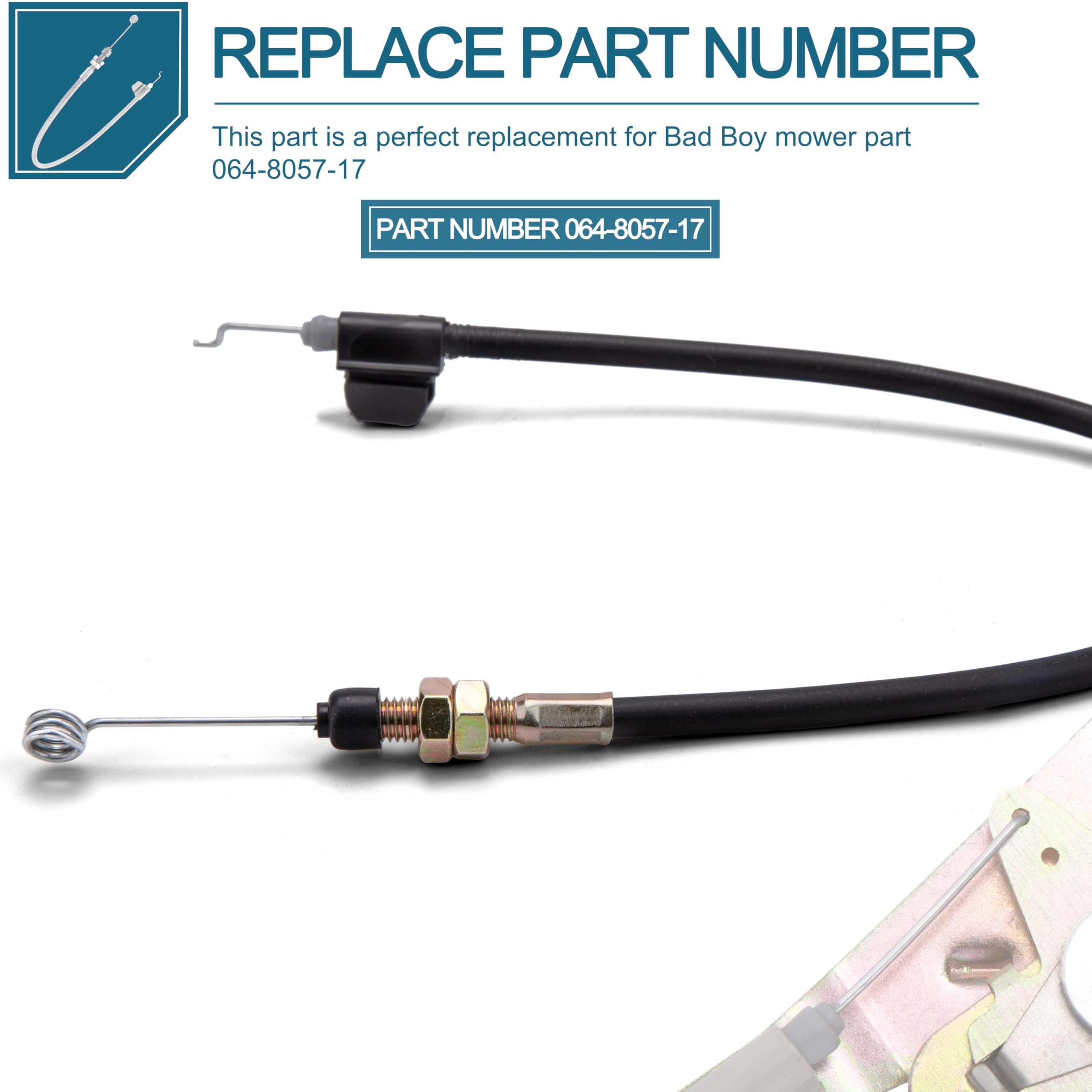 Amazon.com: 064-8057-17 Lawn Mower Brake Cable Compatible