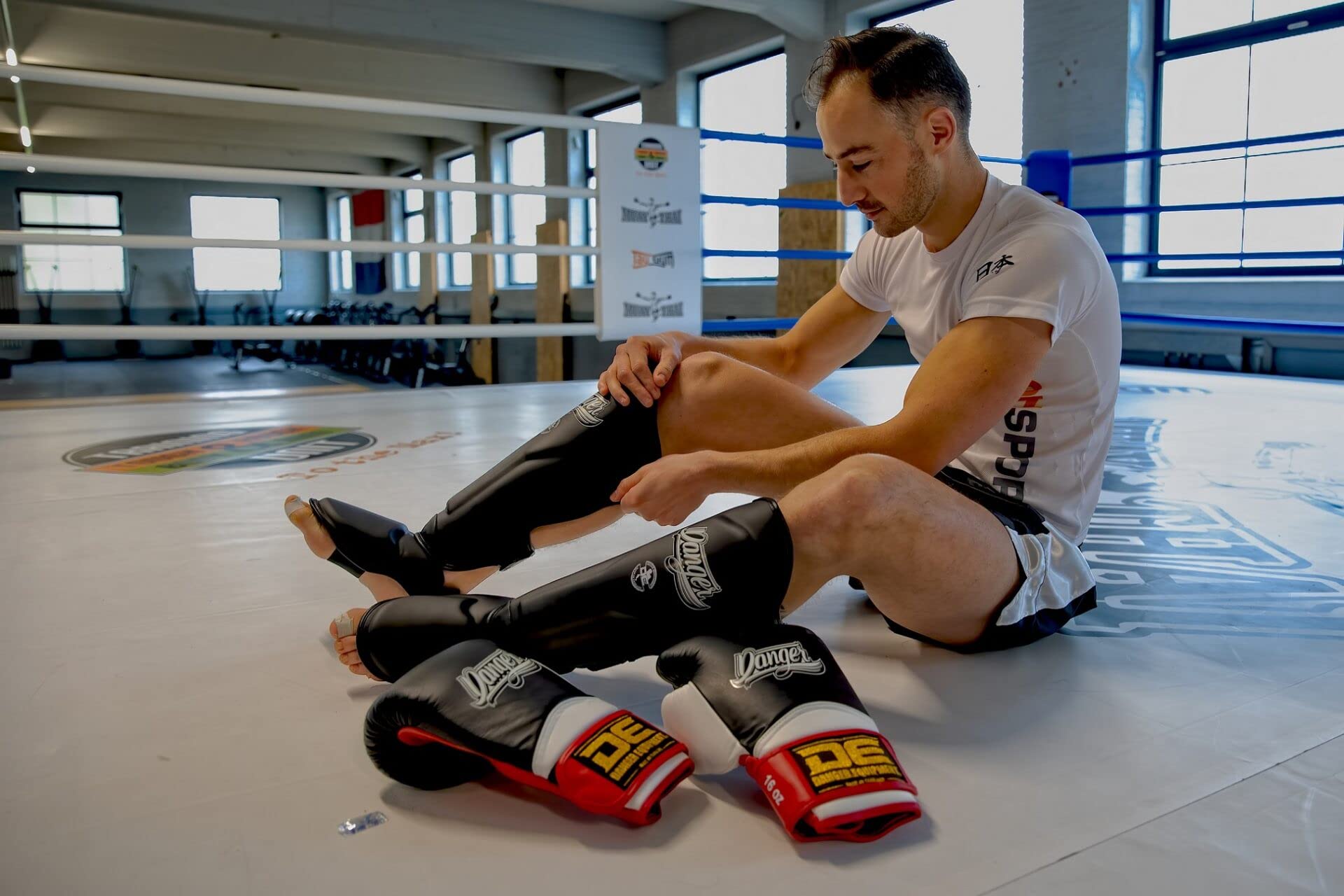Danger Rocket 5.0 Bokshandschoenen - Leer - Zwart/Wit/Rood