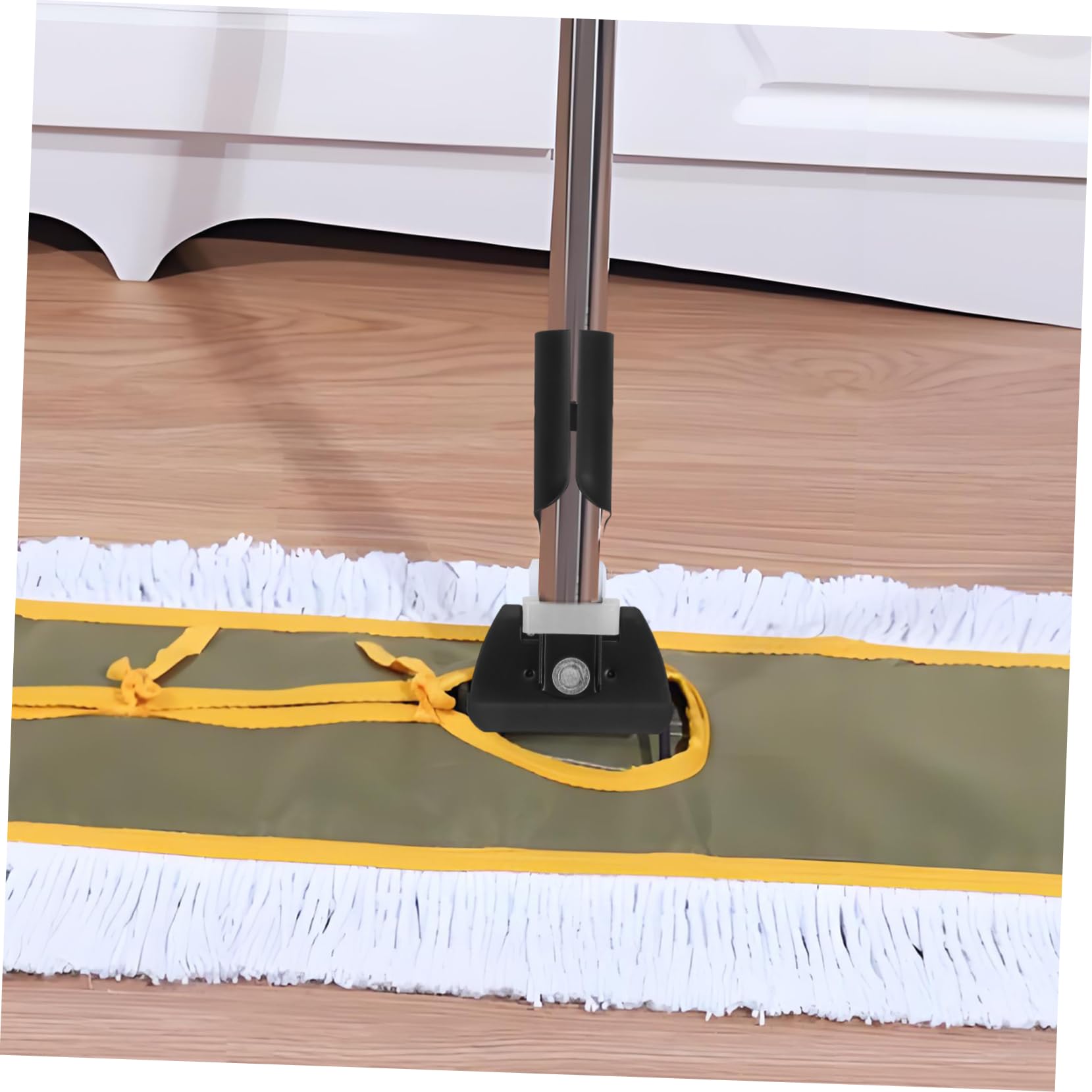 ULDIGI 2Pcs Metal Chuck Mop Pole Adapter Row Mop Bar Clamp for Dorm Hotel and Home Use Mop Rod Connector for Efficient Cleaning Fit