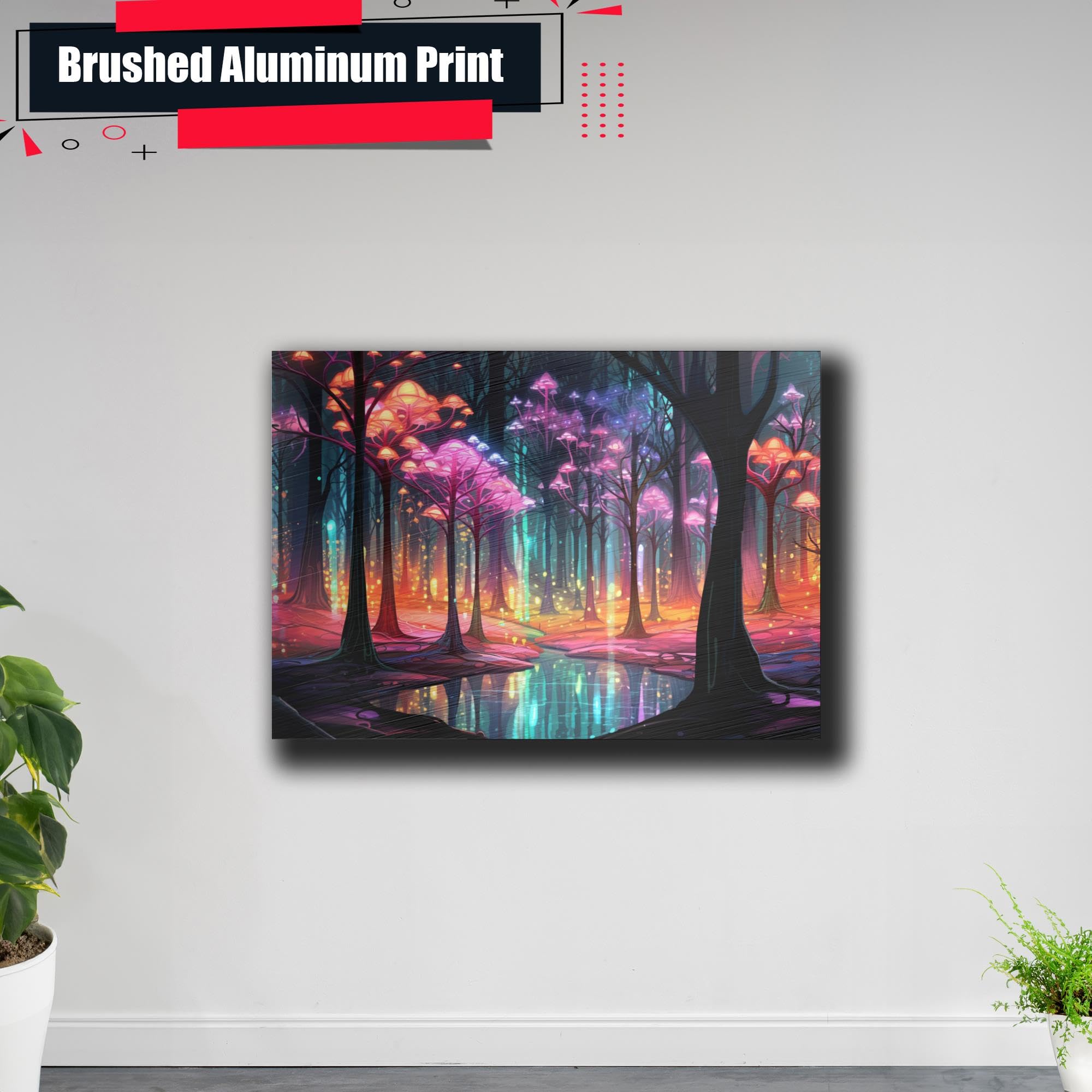 Amazon.com: Glowing Magic Tree poster Wall Art Print, Magic Forest