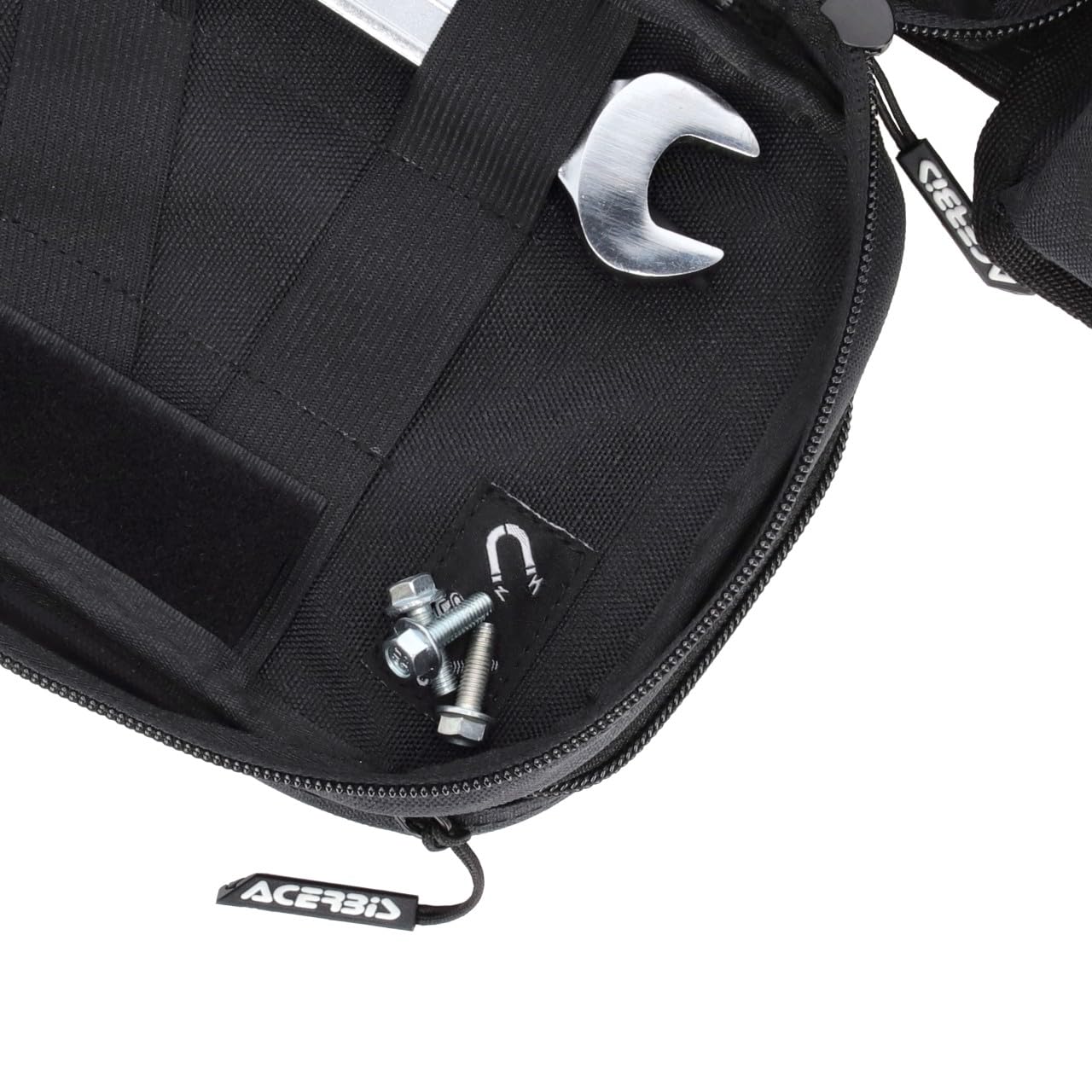 ACERBIS Impact Logo Marsupio Motocross Enduro Offorad, Nero/Bianco e Nero/Grigio, 5 Litri, 95% Poliestere 2% PVC 3% Altri, Chiusura con Fibbia, Fascia Elastica Doppia