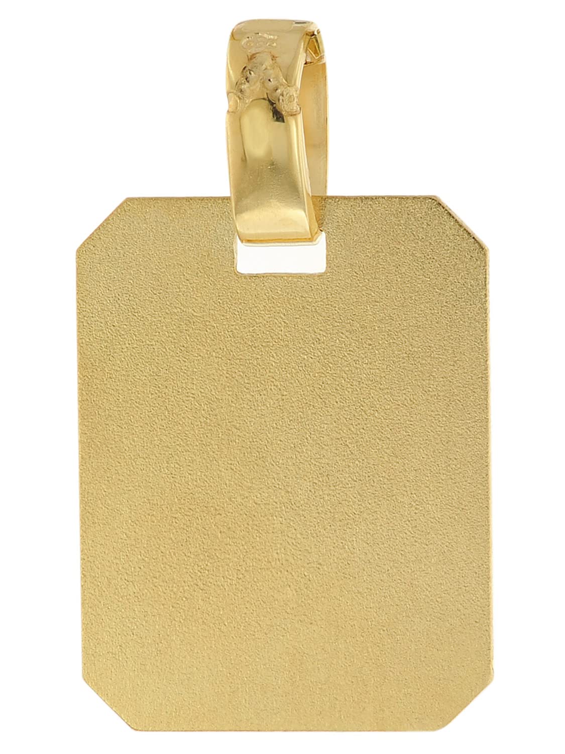 trendor Herren Anhänger mit Gravur Gold 585/14 Karat 18x14 mm 51794