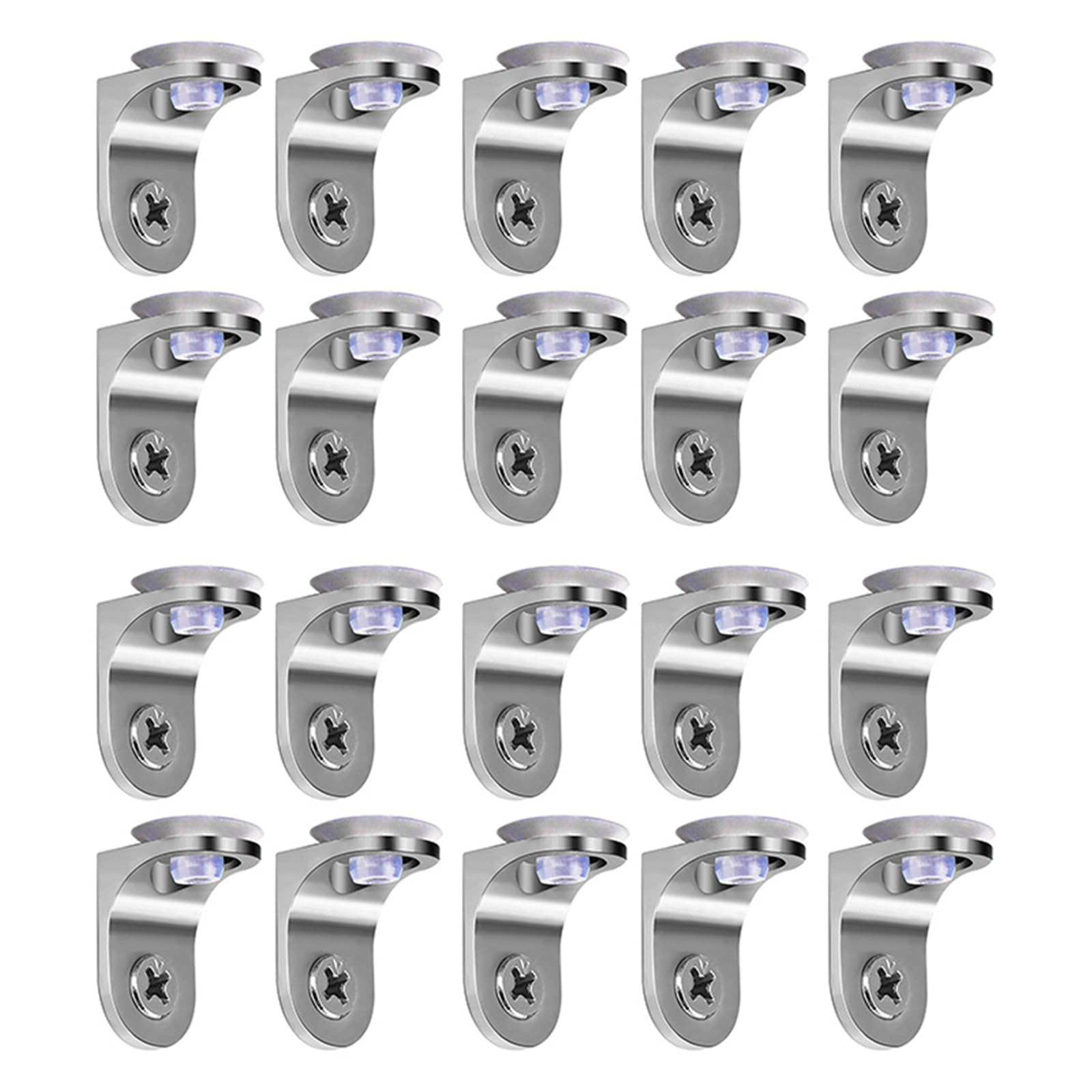 20Pcs / Pack Strong Closet Shelf Parentheses Modifiable Metal Shelf Backs for Cabinet Planner Closet Parentheses Strong