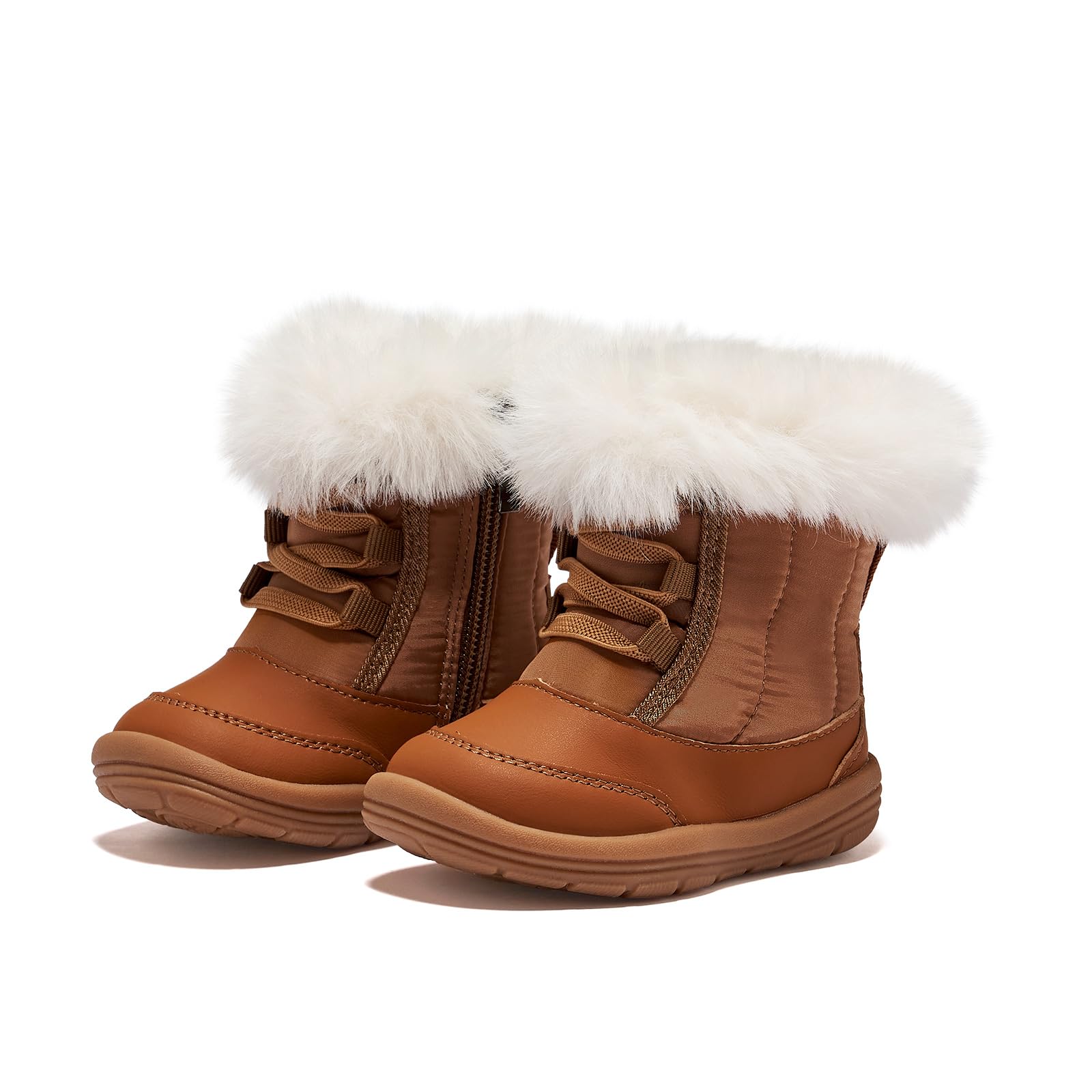 BMCiTYBM Toddler Snow Boots Baby Boys Girls Winter Warm Boots Infant High Top Shoes Faux Fur Bootie for Cold Weather Outdoor