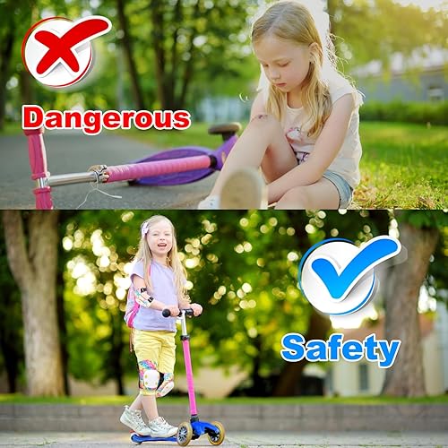 Miniatura 5 de Kids Knee Pads Elbow Pads Wrist Guards for Kids 6 in 1 Protective Gear Set for Scooter Skating Cycling Bike Rollerblading Skateboarding